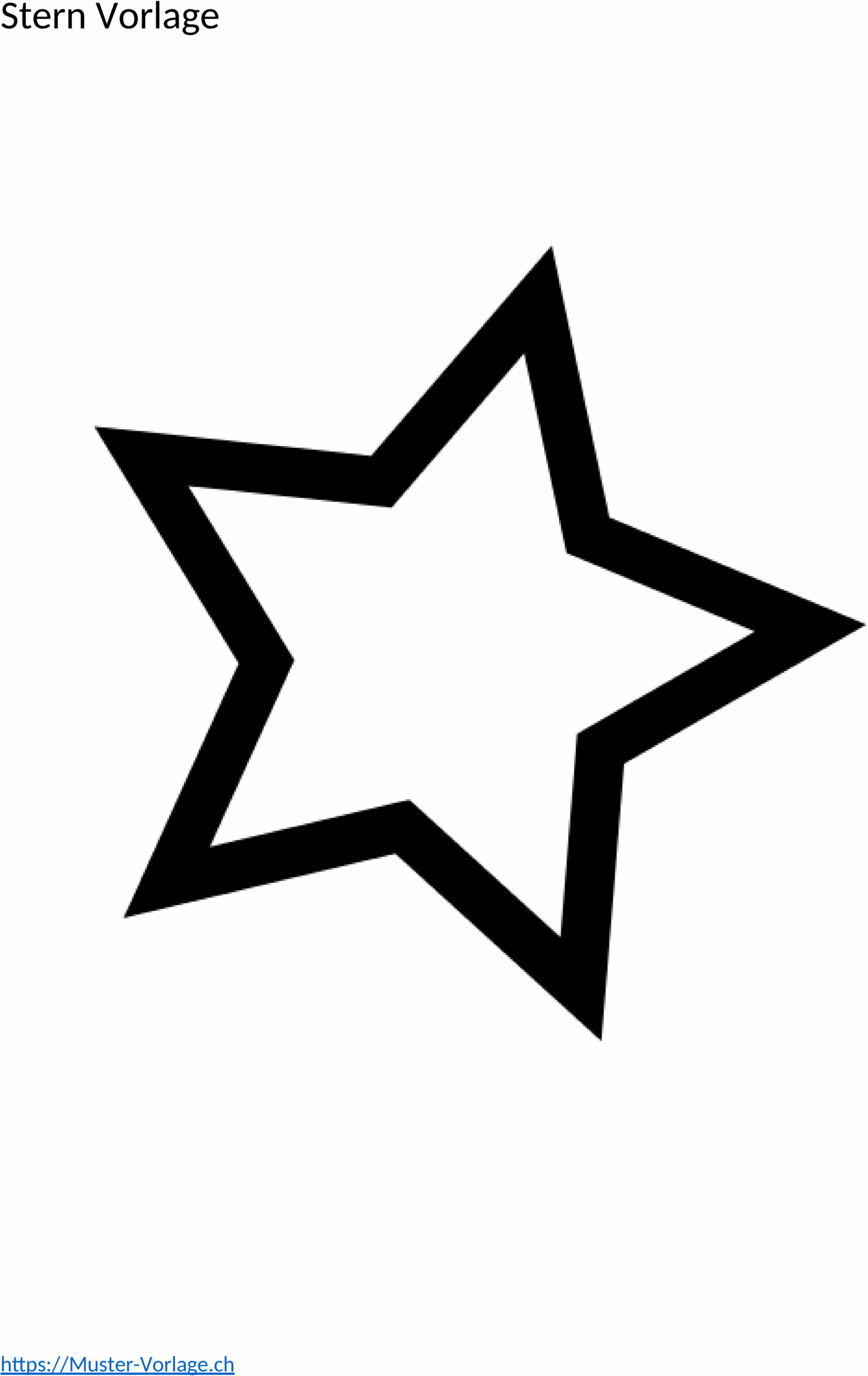 Word Vorlage: Stern Design