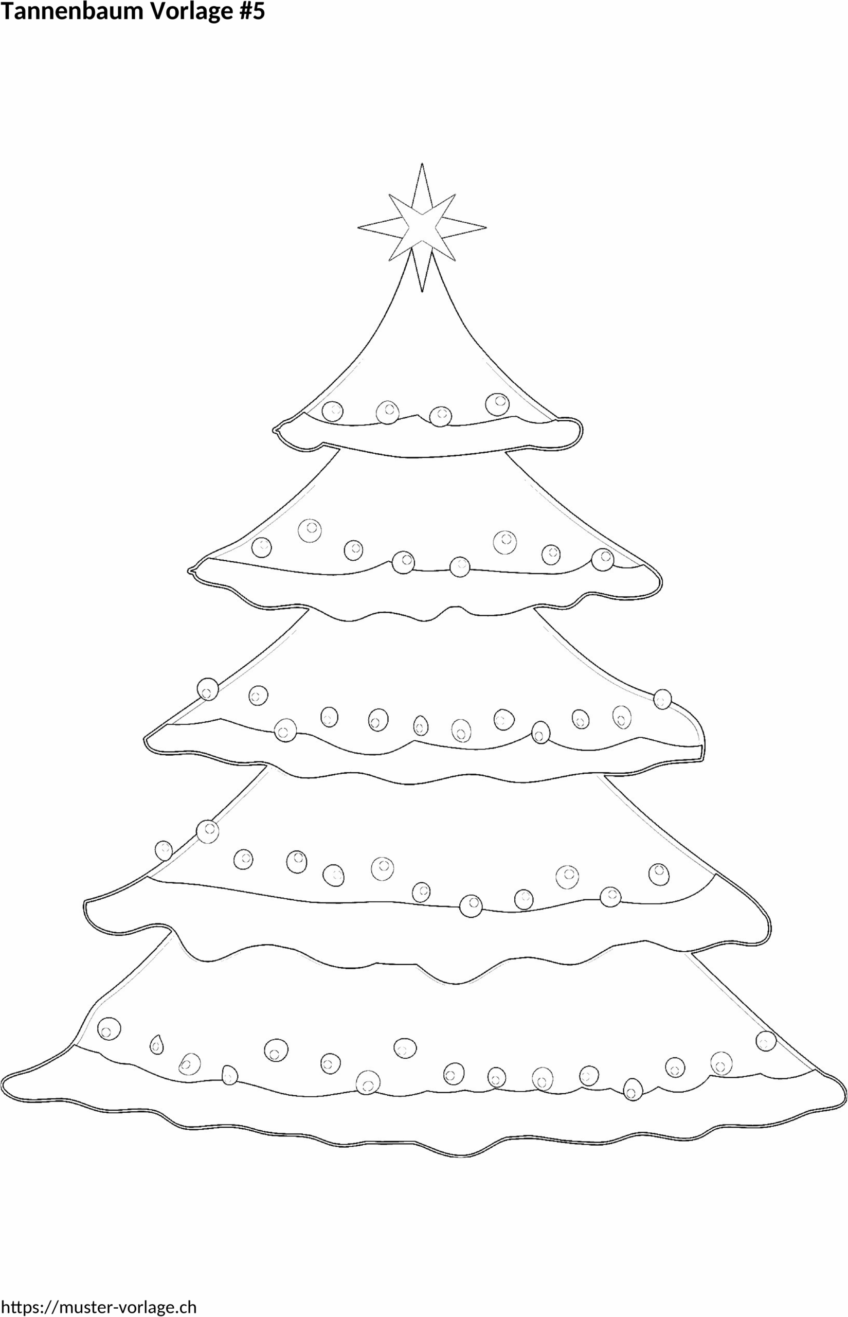 Word Vorlage Tannenbaum