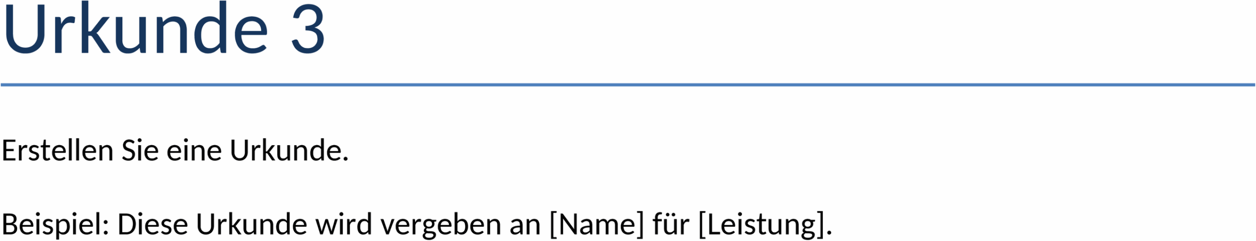 Word-Vorlage Urkunde