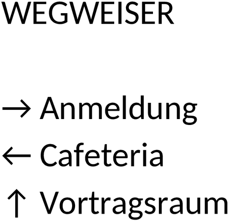 Word-Vorlage Wegweiser