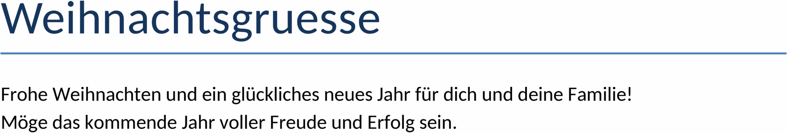 Word-Vorlage für Weihnachtsgrüße