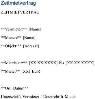 zeitmietvertrag-fuer-befristete-mietverhaeltnisse
