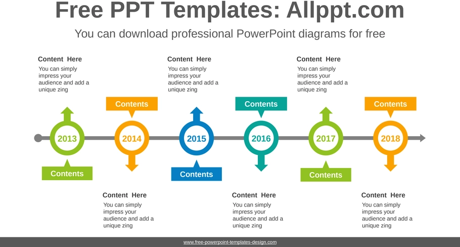 zeitstrahldiagramm-powerpoint-vorlage-klar-strukturiert