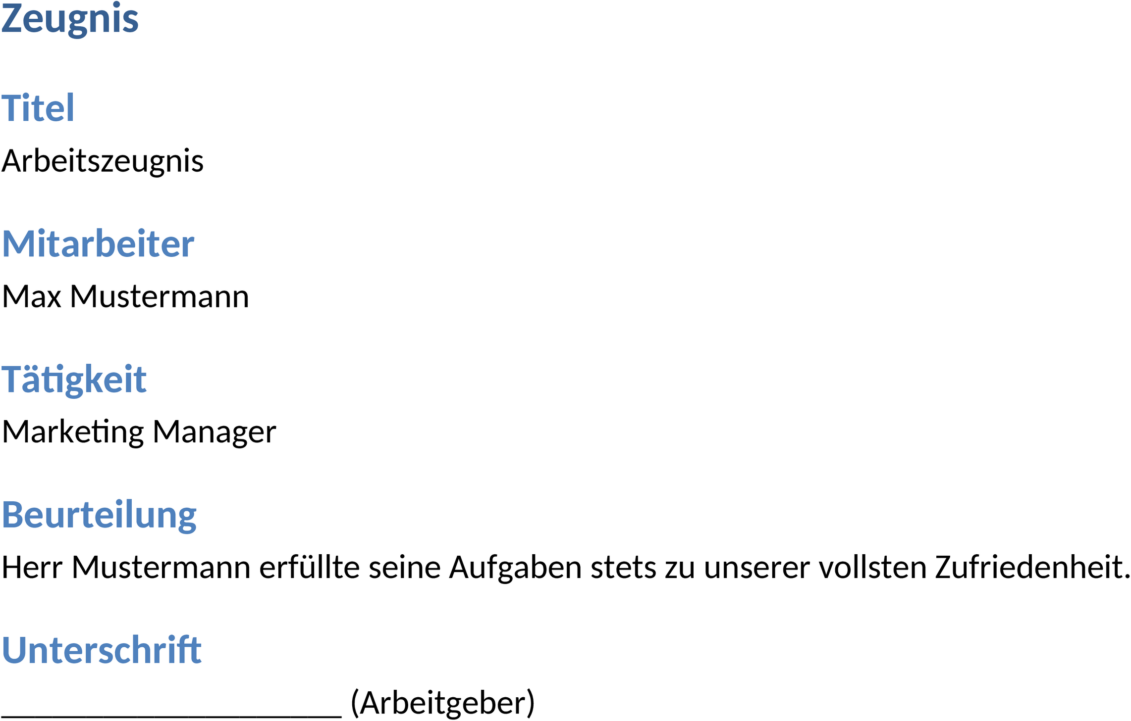 Zertifikatsvorlage Word