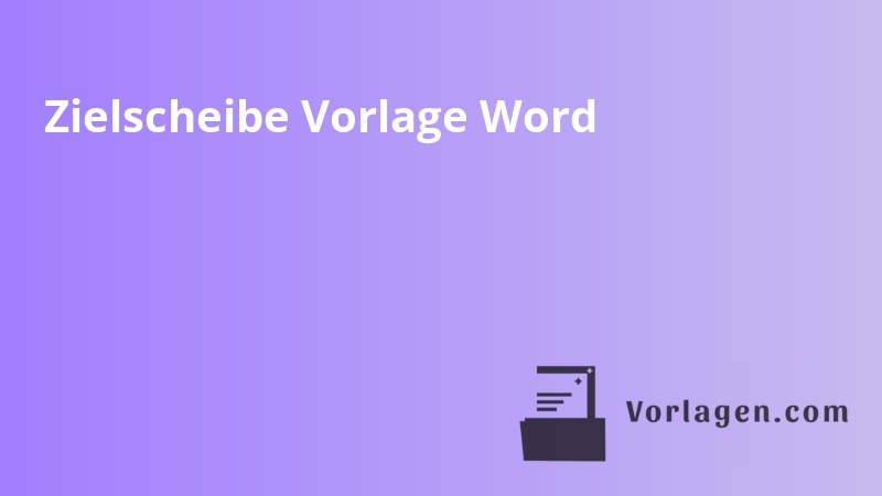Zielscheibe Vorlage Word