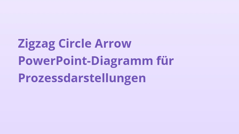 Zigzag Circle Arrow PowerPoint-Diagramm für Prozessdarstellungen