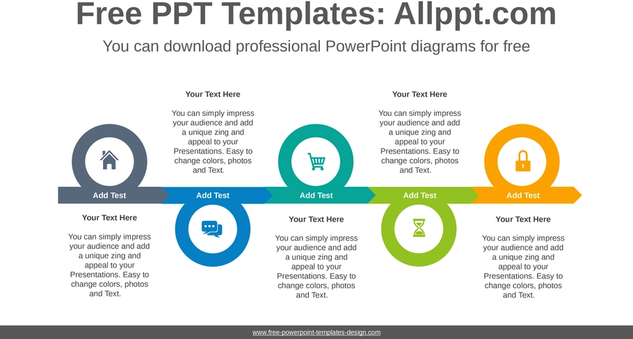 zigzag-donut-flow-powerpoint-vorlage