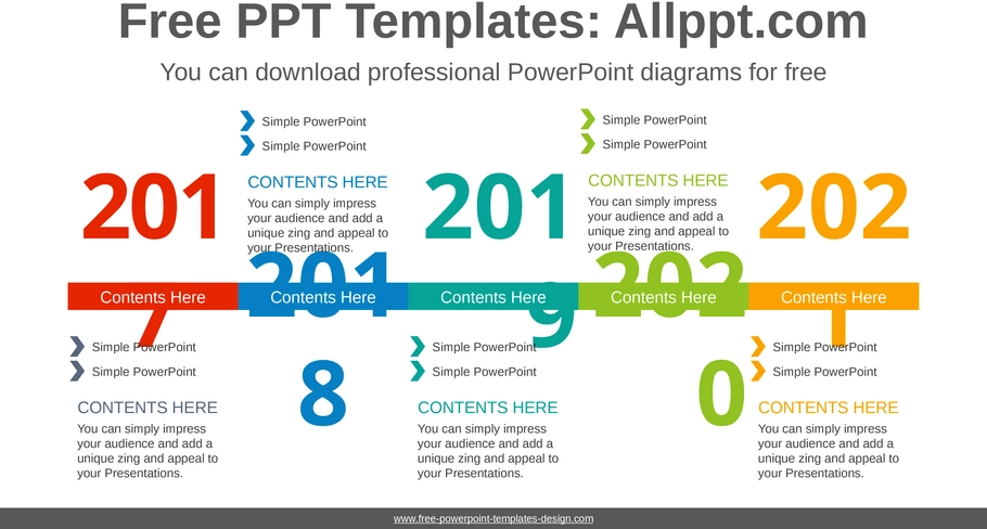 zigzag-jahresdiagramm-powerpoint