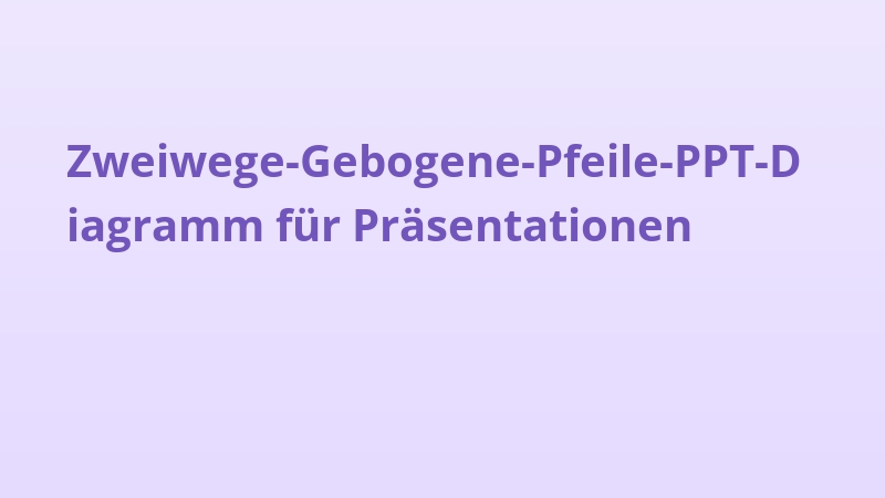 Zweiwege-Gebogene-Pfeile-PPT-Diagramm für Präsentationen